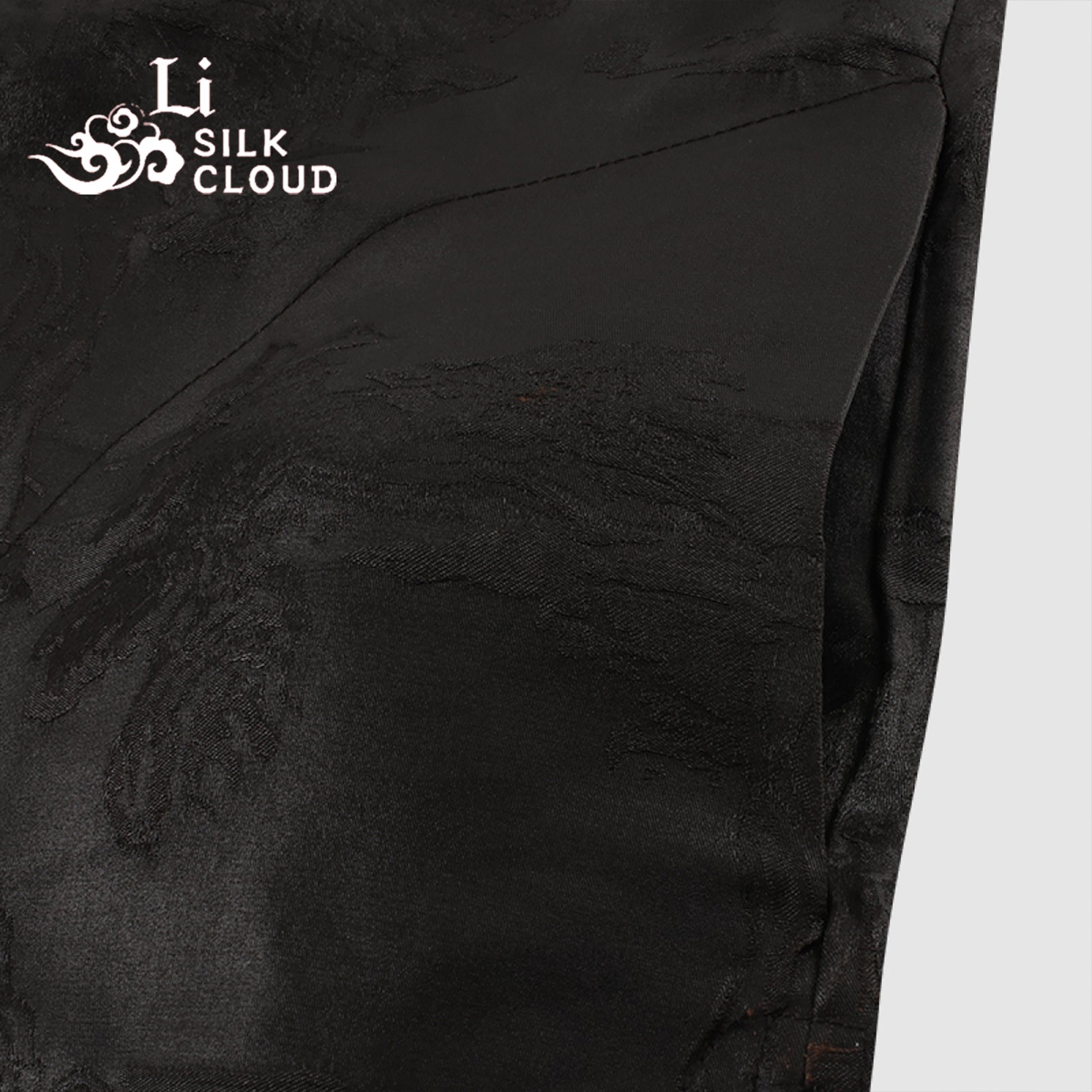 Xiangyunsha Forbidden City-Inspired Top | Mandarin CollarElongates Neck | Hidden Floral Cuffs l Guangdong Black PearlGambiered Guangdong Gauze xiangyunsha Soft Gold