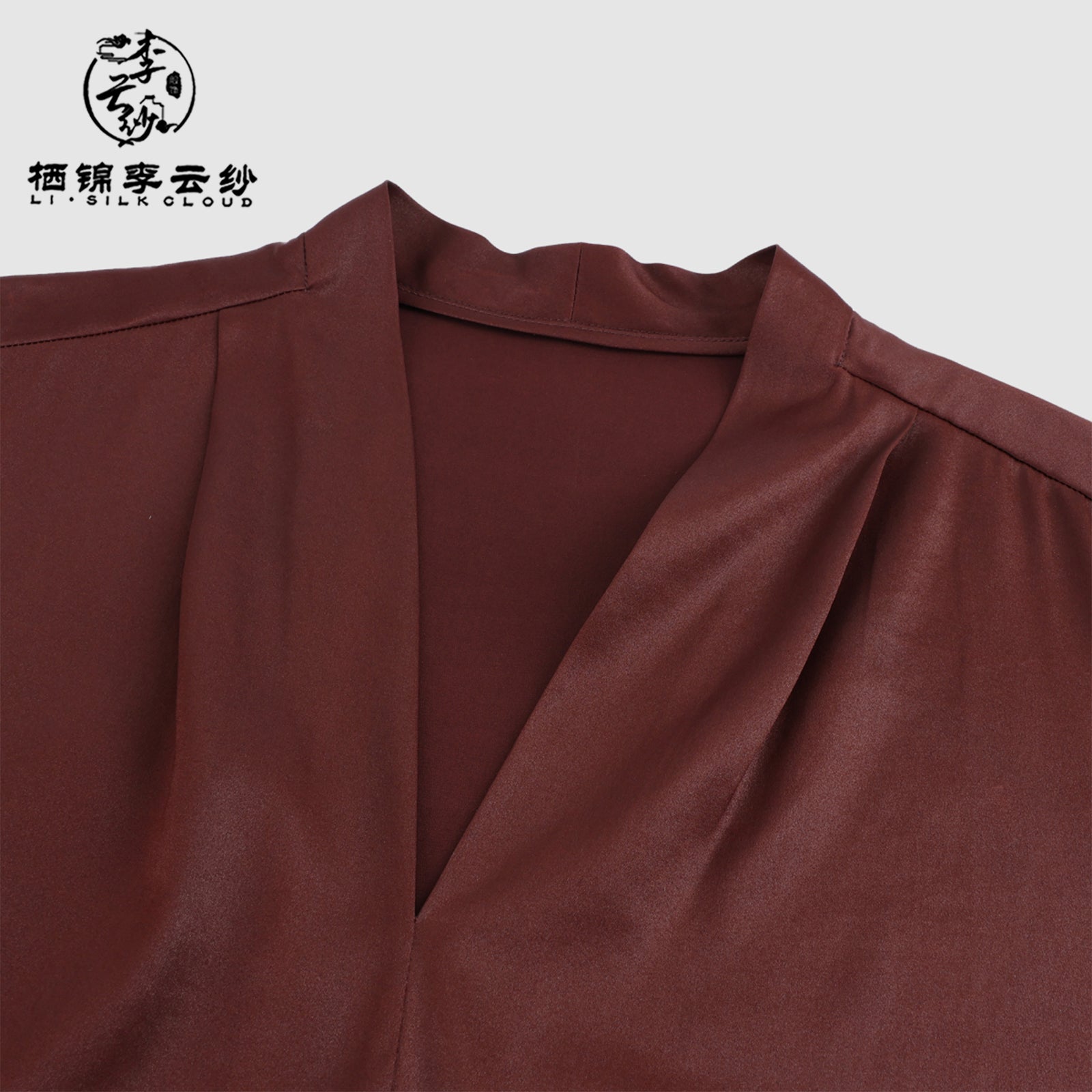 V-Neck Sleeveless Top - Classic Silk Fabric, Stylish Oriental Guangdong Black Pearl Gambiered Guangdong Gauze xiangyunsha