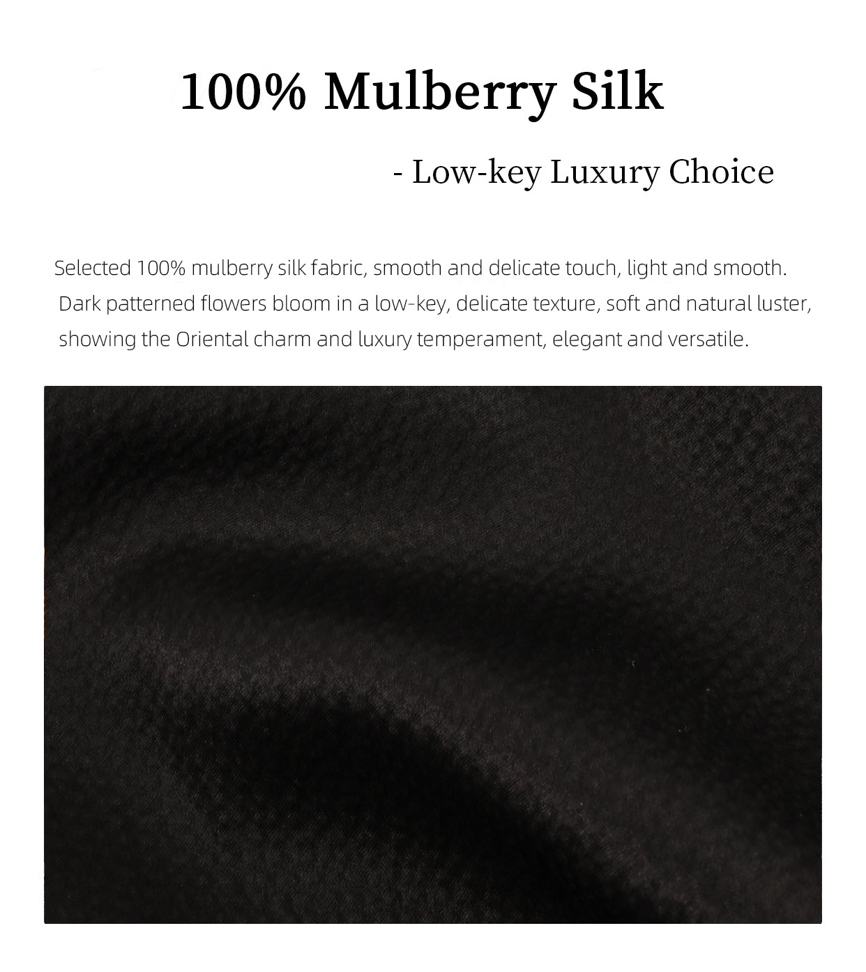 Black casual trousers  Xiangyunsha fabric Hidden pockets Guangdong Black Pearl Gambiered Guangdong Gauze xiangyunsha