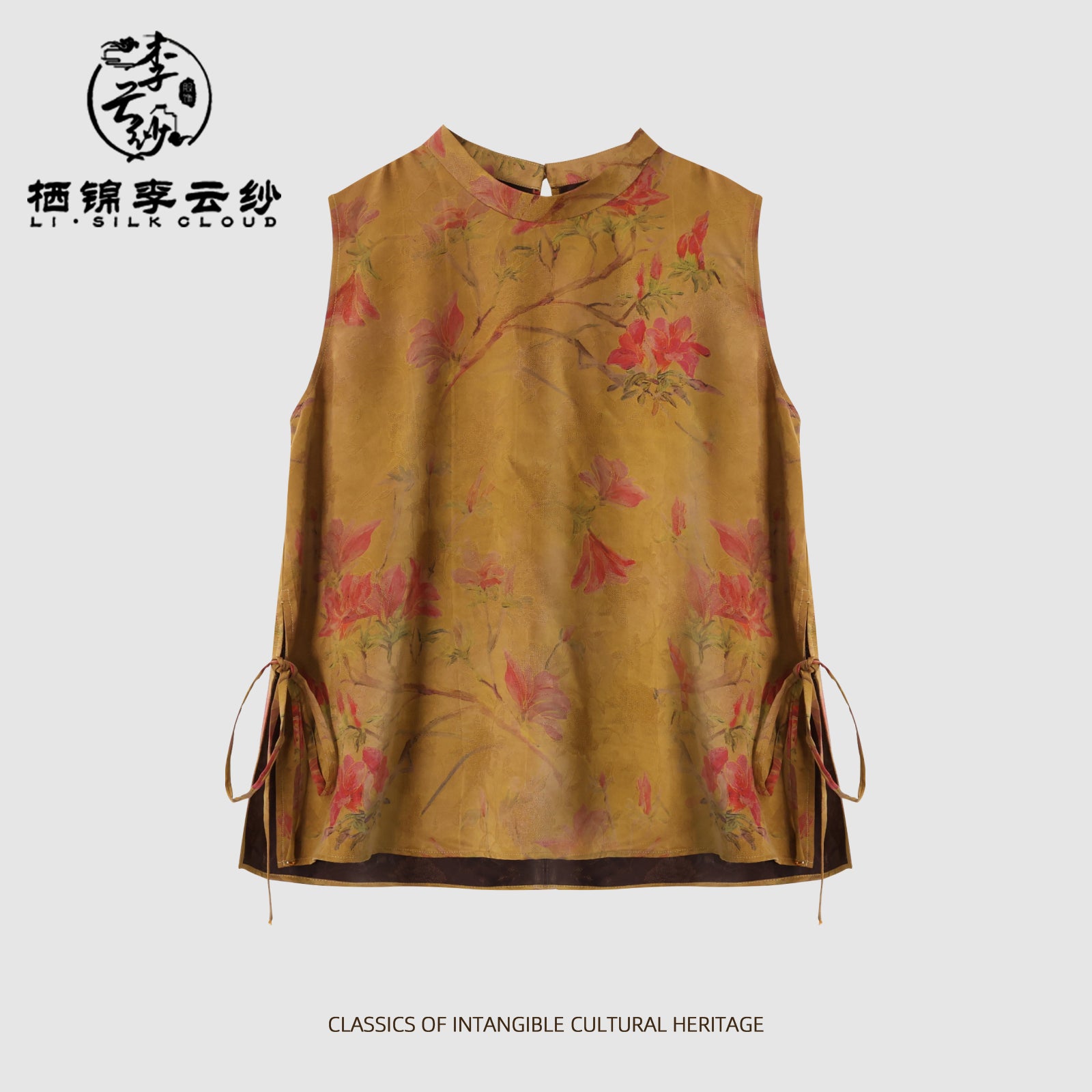 Vest, Ancient Sun-Drying Craft, Smooth & Skin-Friendly, Dual-Use for Work & Leisure, Easy to Guangdong Black Pearl Gambiered Guangdong Gauze xiangyunshaMatch