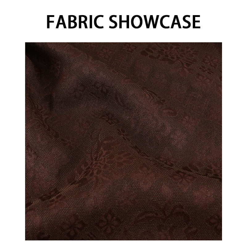 LI SILK CLOUD xiangyunsha Trousers,Breathable Material,Soft Texture,Oriental Pattern Details  Guangdong Gauze