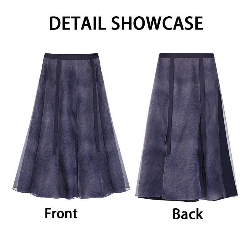 LI SILK CLOUD Handcrafted Plus Size Xiangyunsha Silk Dress Midi Skirt for Women Loose Breathable Summer Elegant Women's Clothes