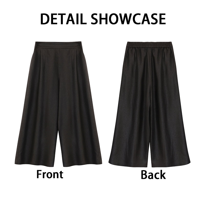 LI SILK CLOUD Pants Hand-dyed Draping High Waist Autumn Casual Trousers