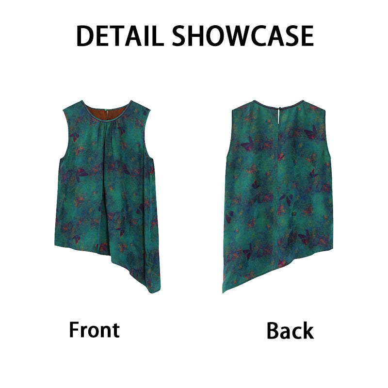 LI SILK CLOUD Xiangyunsha Silk Top for Women Sleeveless Tank Top Dress 2026 Woman Loose Summer Dresses Elegant Woman Clothes