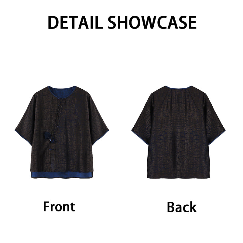 LI SILK CLOUD Wool Long Sleeve Top - 100% Pure Wool, Soft Warm Elegant Casual Guangdong Black Pearl Gambiered Guangdong Gauze