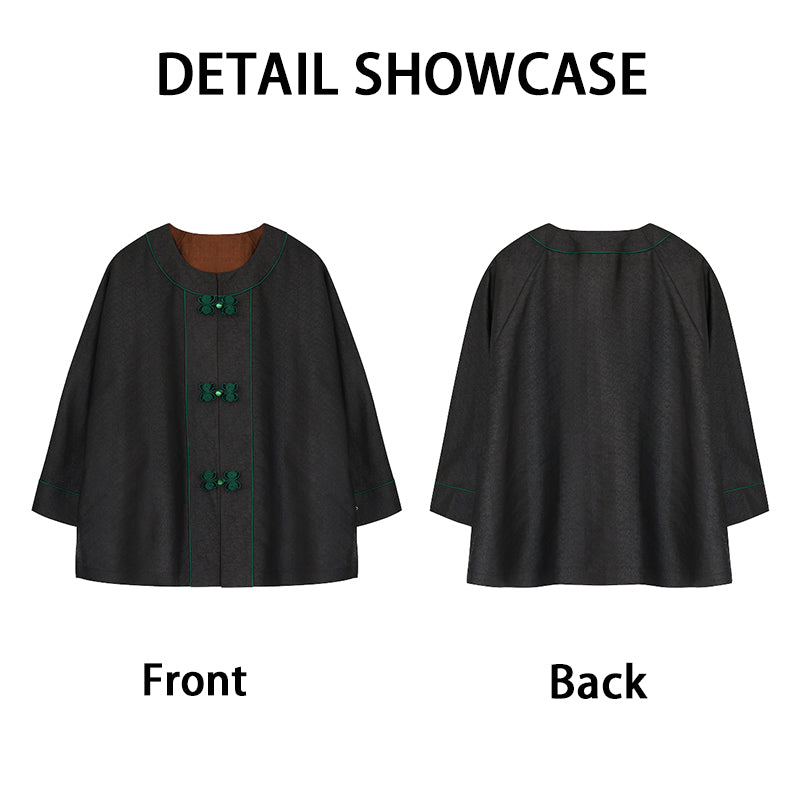 LI SILK CLOUD xiangyunsha  Blouse - Skin-Friendly Soft Fabric, Glossy Texture, Traditional Guangdong Black Pearl Guangdong Gauze
