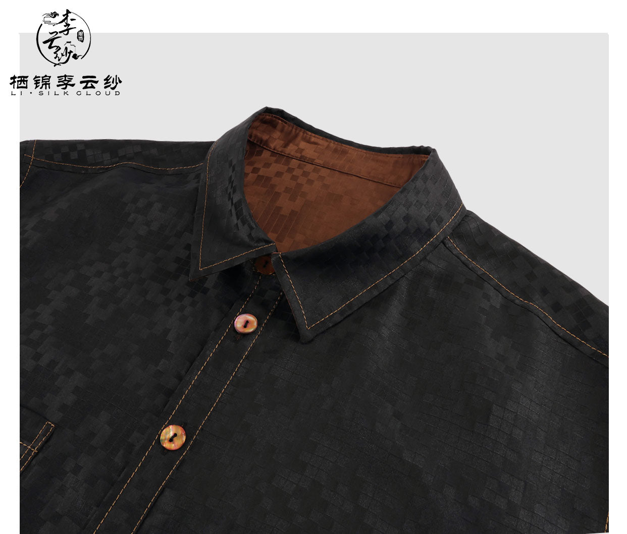 LI SILK CLOUD Wool Long Sleeve Top - 100% Pure Wool, Soft Warm Elegant Casual Guangdong Black Pearl Gambiered Guangdong Gauze