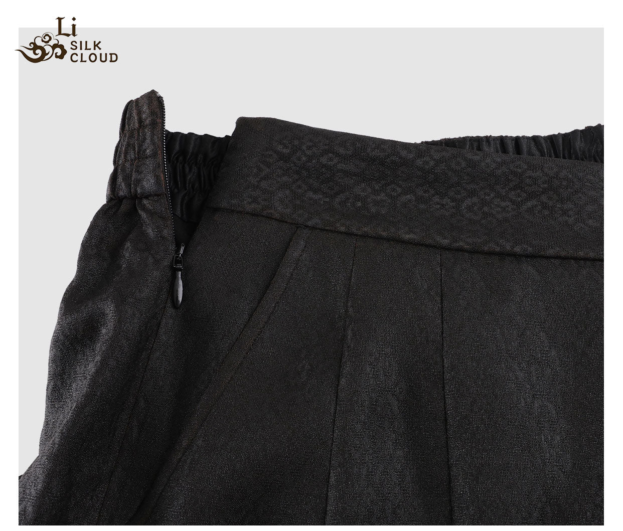LI SILK CLOUD Pants Hand-dyed Draping High Waist Autumn Casual Trousers