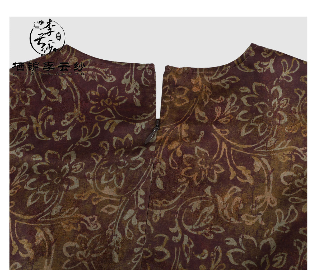 LI SILK CLOUD Silk Xiangyunsha Silk Mulberry Premium Handmade Fall Dress for Women Loose Strapless Dresses Elegant Woman Clothes