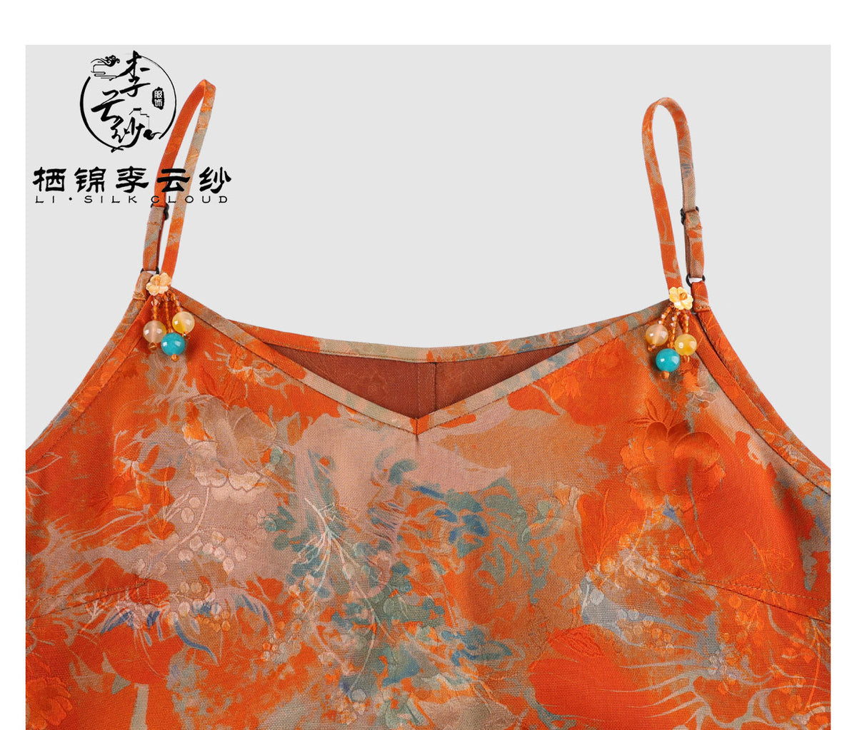 LI SILK CLOUD Silk Xiangyunsha Silk Mulberry Premium Handmade Fall Dress for Women Loose Strapless Dresses Elegant Woman Clothes