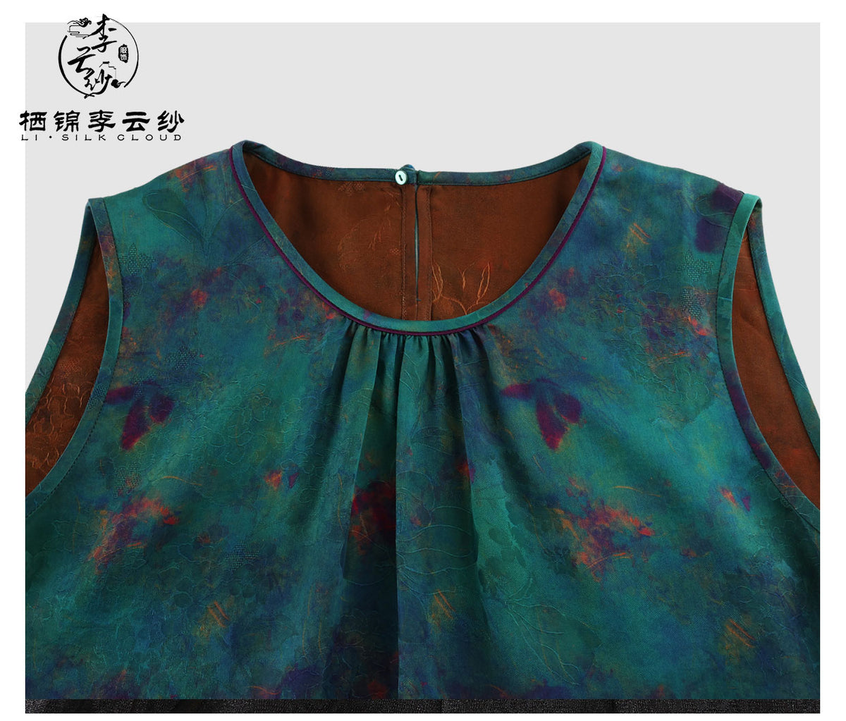 LI SILK CLOUD Xiangyunsha Silk Top for Women Sleeveless Tank Top Dress 2026 Woman Loose Summer Dresses Elegant Woman Clothes
