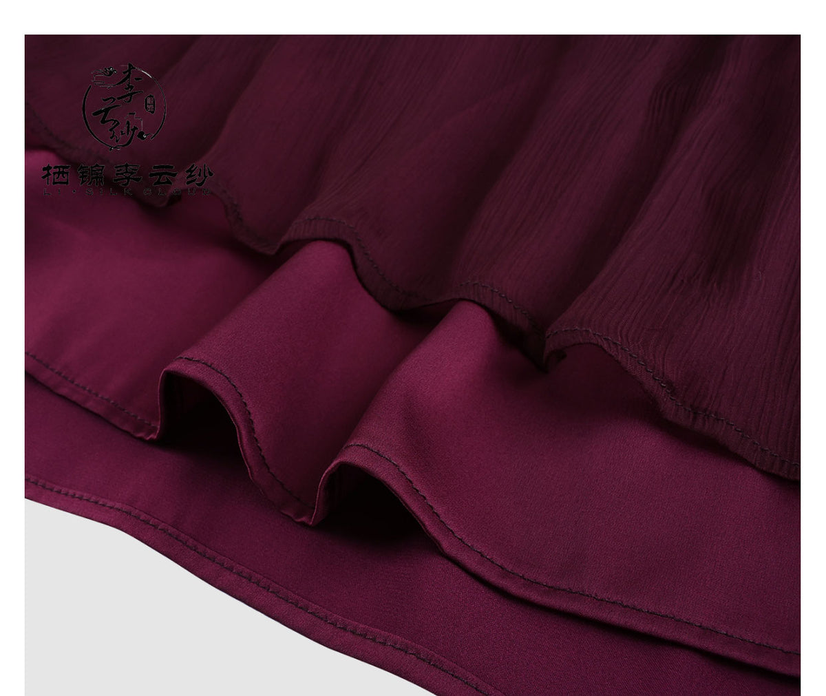 LI SILK CLOUD Handcrafted Plus Size Xiangyunsha Silk Dress Midi Skirt for Women Loose Breathable Summer Elegant Women's Clothes