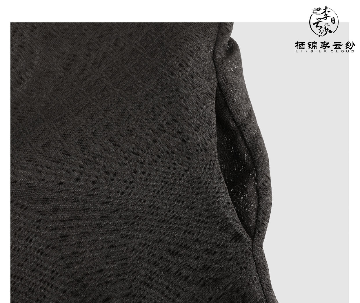 LI SILK CLOUD Vintage Style Autumn Long-Sleeve Dress - Ruffled Details, Soft Fabric, Casual Fall Gown Guangdong Black Pearl