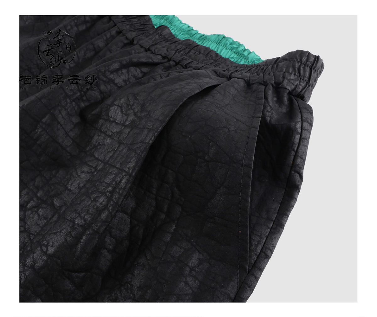 LI SILK CLOUD Plus Size Xiangyunsha Silk Wide Leg Pants Elastic Waist Loose Breathable Cooling Summer Elegant for Women Clothes
