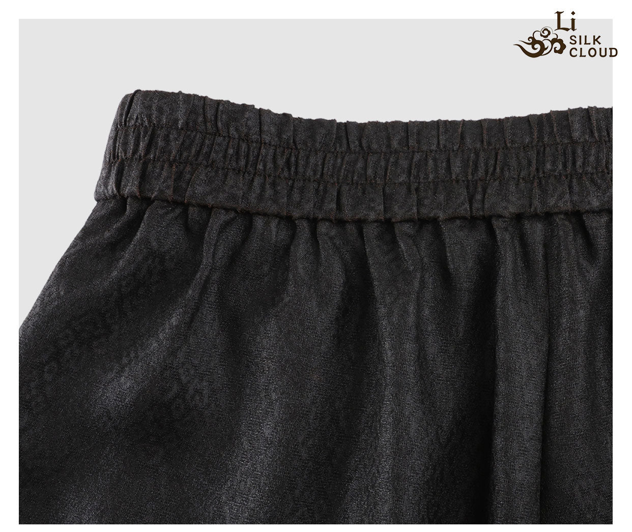 LI SILK CLOUD Pants Hand-dyed Draping High Waist Autumn Casual Trousers