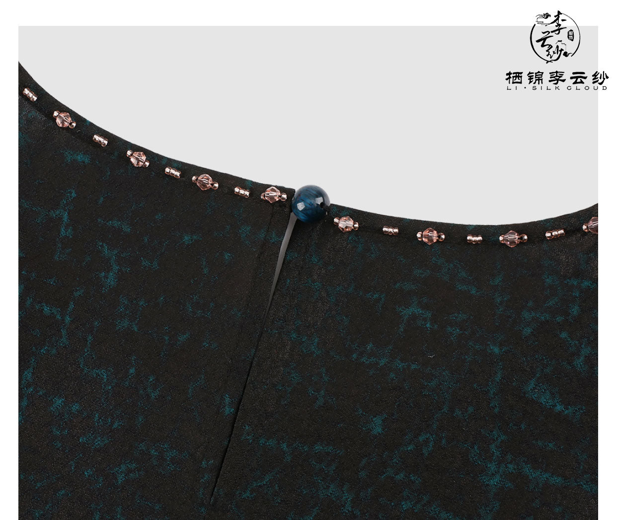 LI SILK CLOUD Women's Autumn Xiangyunsha Dress - 100% Mulberry Silk, Heavy Craftsmanship & Silky Soft Texture