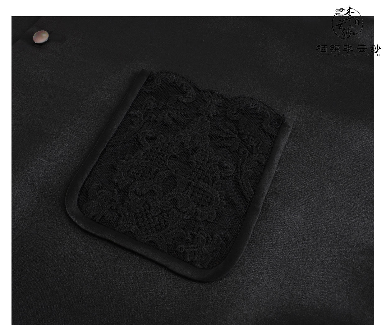 LI SILK CLOUD xiangyunsha  Blouse - Skin-Friendly Soft Fabric, Glossy Texture, Traditional Guangdong Black Pearl Guangdong Gauze