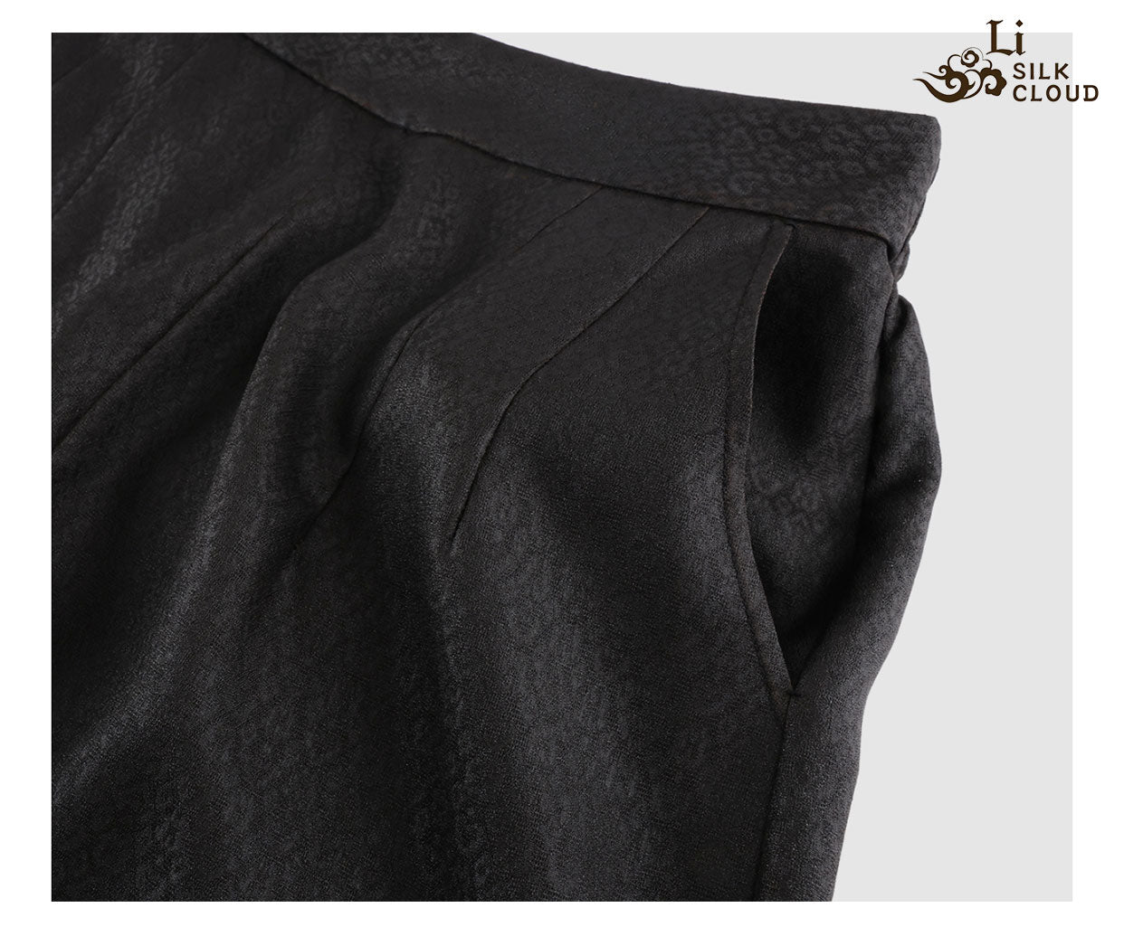 LI SILK CLOUD Pants Hand-dyed Draping High Waist Autumn Casual Trousers