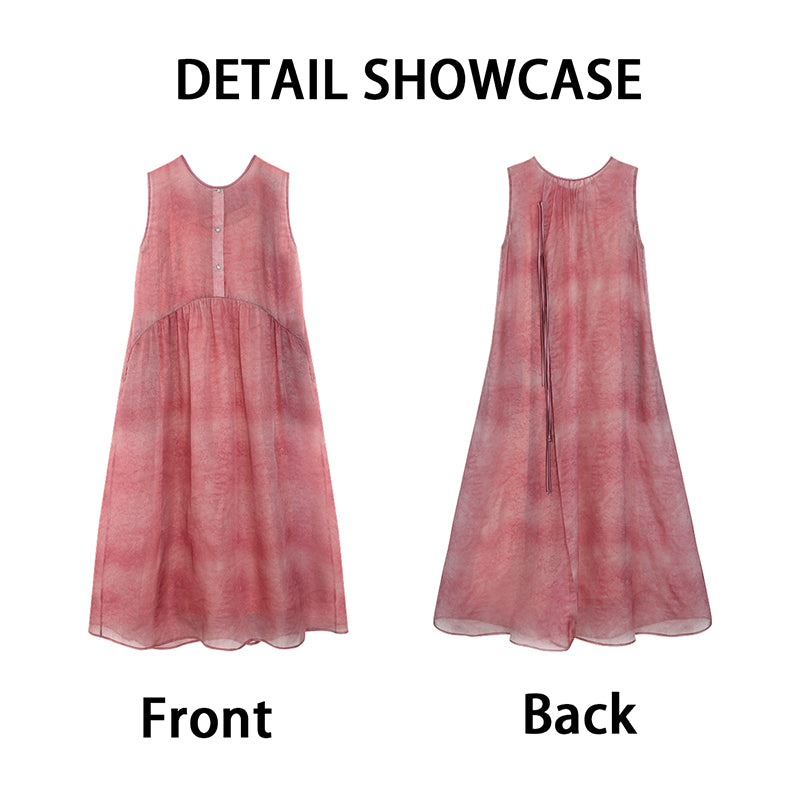 Handmade Traditional Natural Dyed Silk-LI SILK CLOUD Dress Draping Slim-fit Versatile Mulberry Silk Autumn Midi Dress
