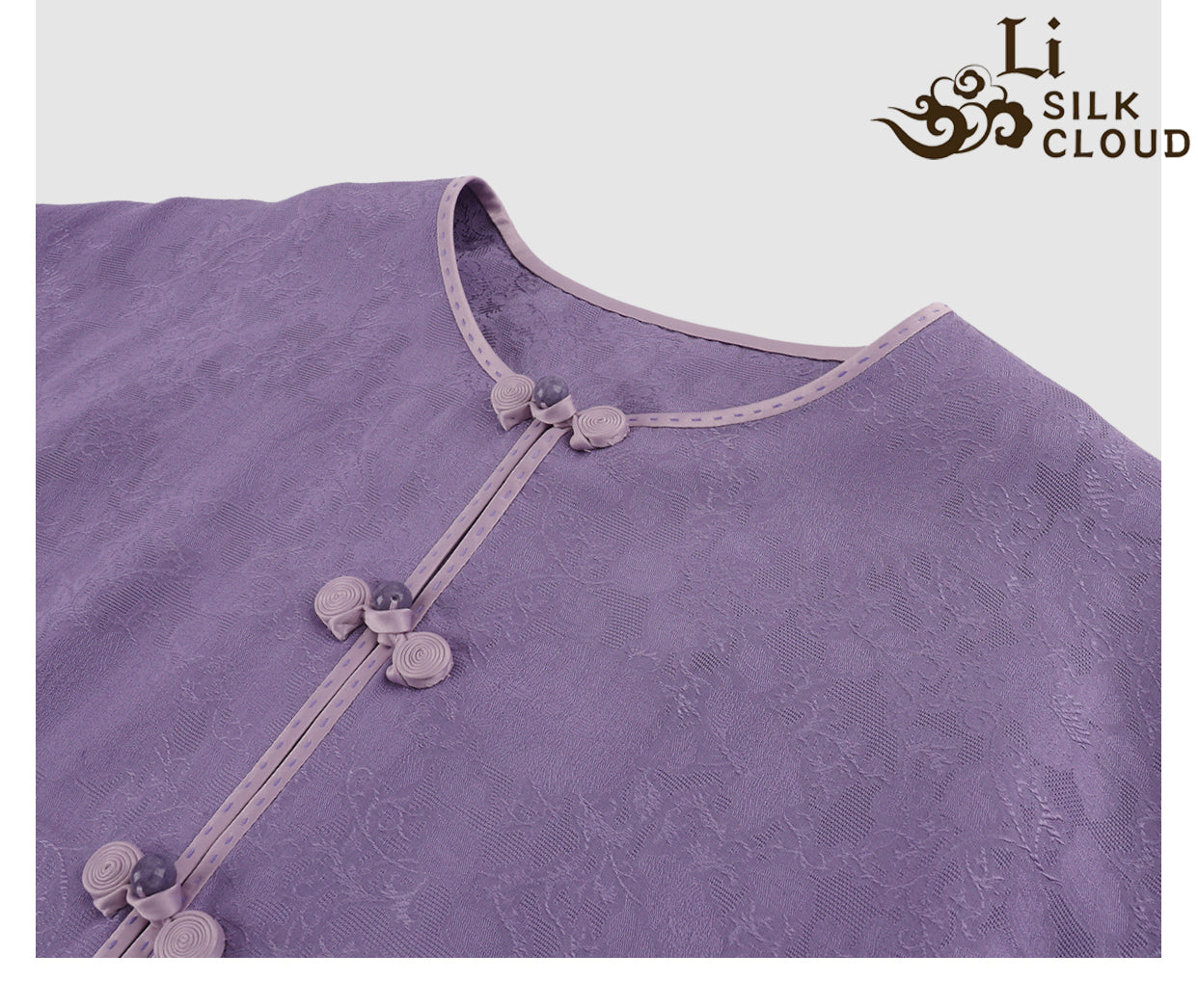 LI SILK CLOUD 100% Mulberry Silk Xiangyunsha 7-Sleeve Shirt - Chinese Classic Red, Large Swing Hem, Traditional Oriental Blouse