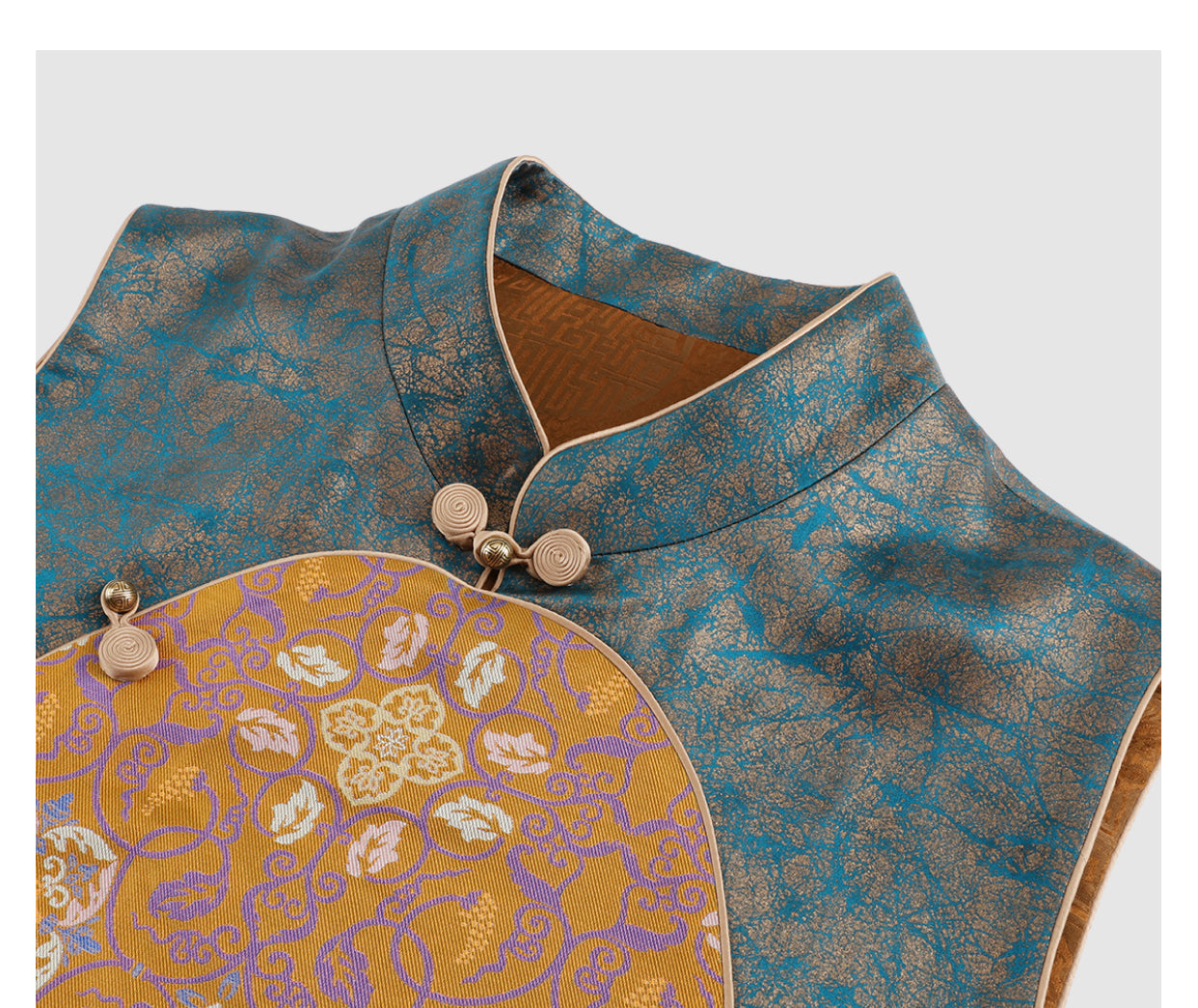 LI SILK CLOUD xiangyunsha Handmade Traditional Silk Vest- Skin-Friendly Silk Fabric,Comfortable Daily Guangdong Black Pearl