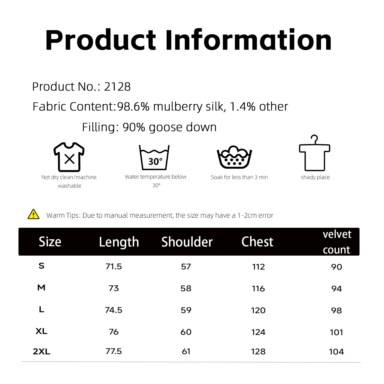 Coat, Silk Base, 90% White Goose Down, Must-Have for Early Autumn Layering Guangdong Black Pearl Gambiered Guangdong Gauze xiangyunsha